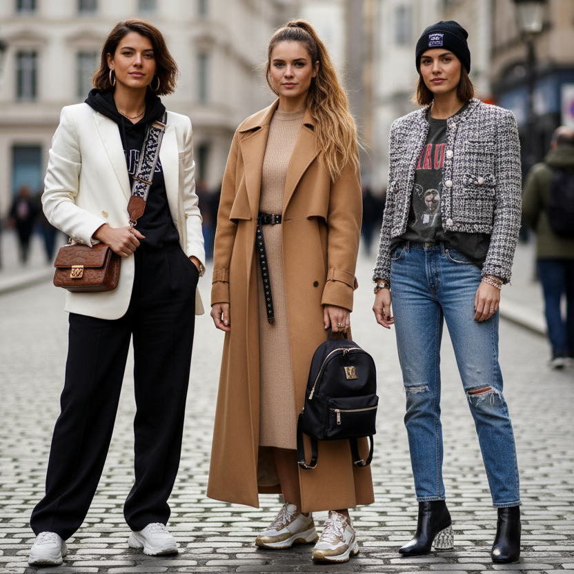 die damen sollen eine mischung aus classy und streetware sein